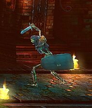 Armored Shield Skeleton - close up