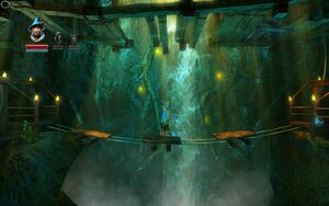 Bridge - rope platform