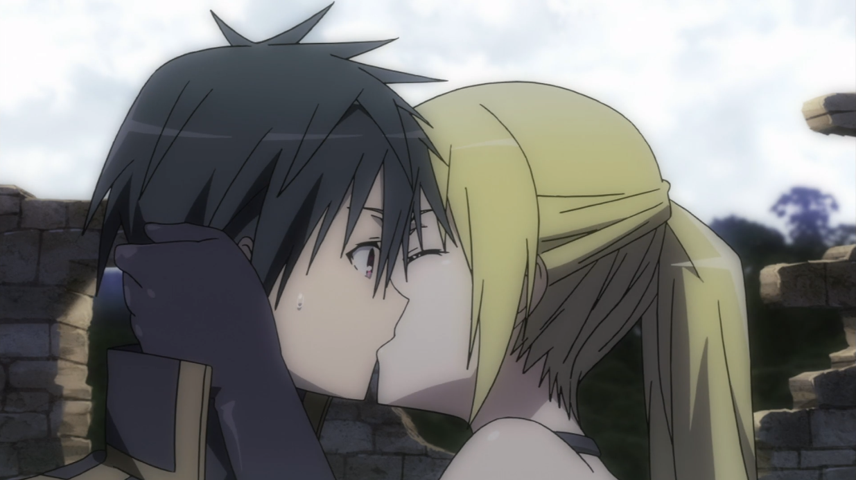 Image - Arata Lieselotte kiss ep6 AN.PNG | Trinity Seven Wiki | FANDOM