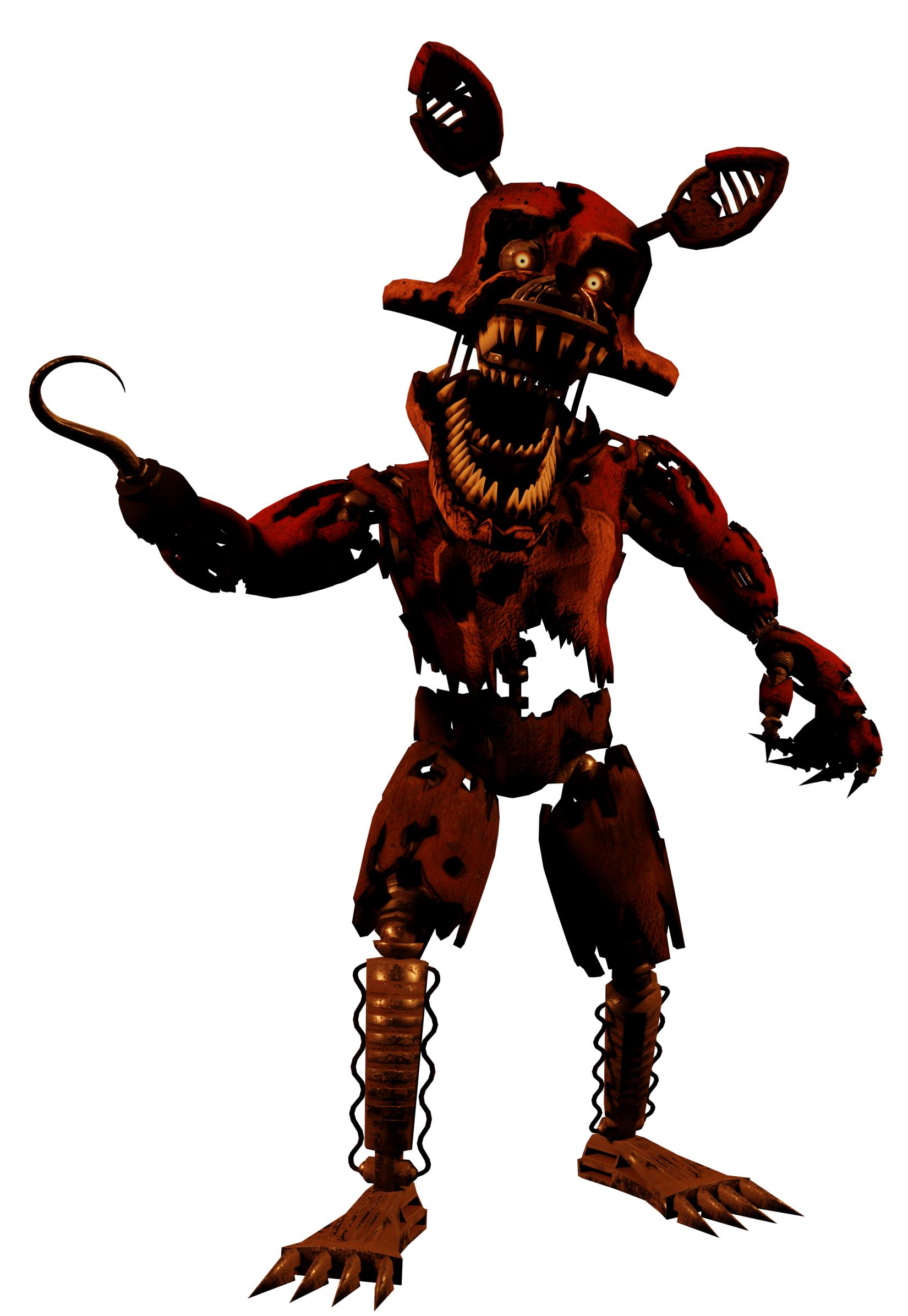 Fnaf 4 Nightmare Foxy Full Body