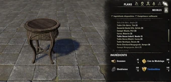 Table Basse Indoril Ronde Wiki Les Parchemins Du Triskelion Fandom