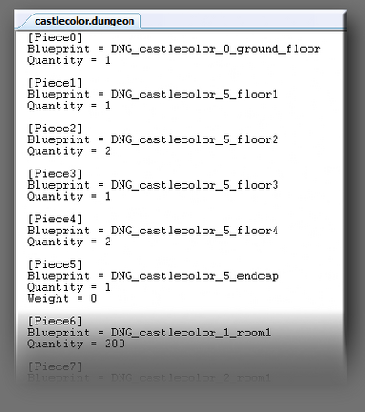 Dungeon file sample