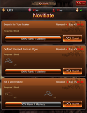Quest list