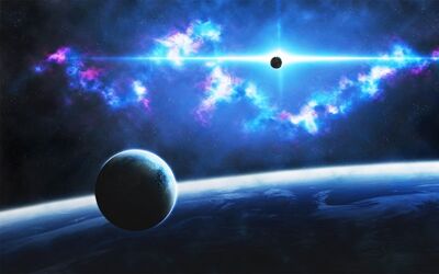 Baby Ice-Blue-Outer-Space-Planets-Earth