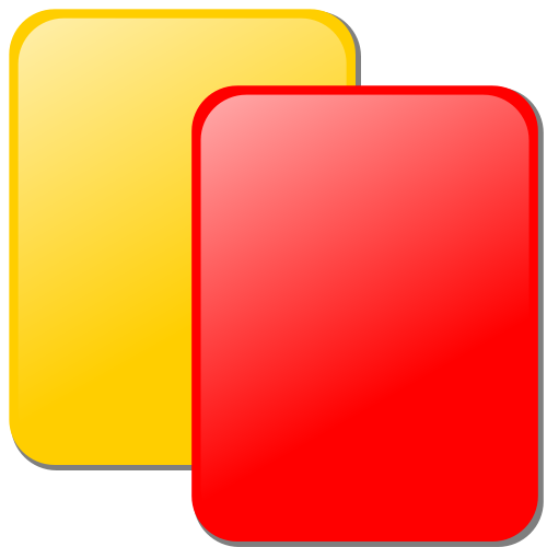 Gelb Rote Karte