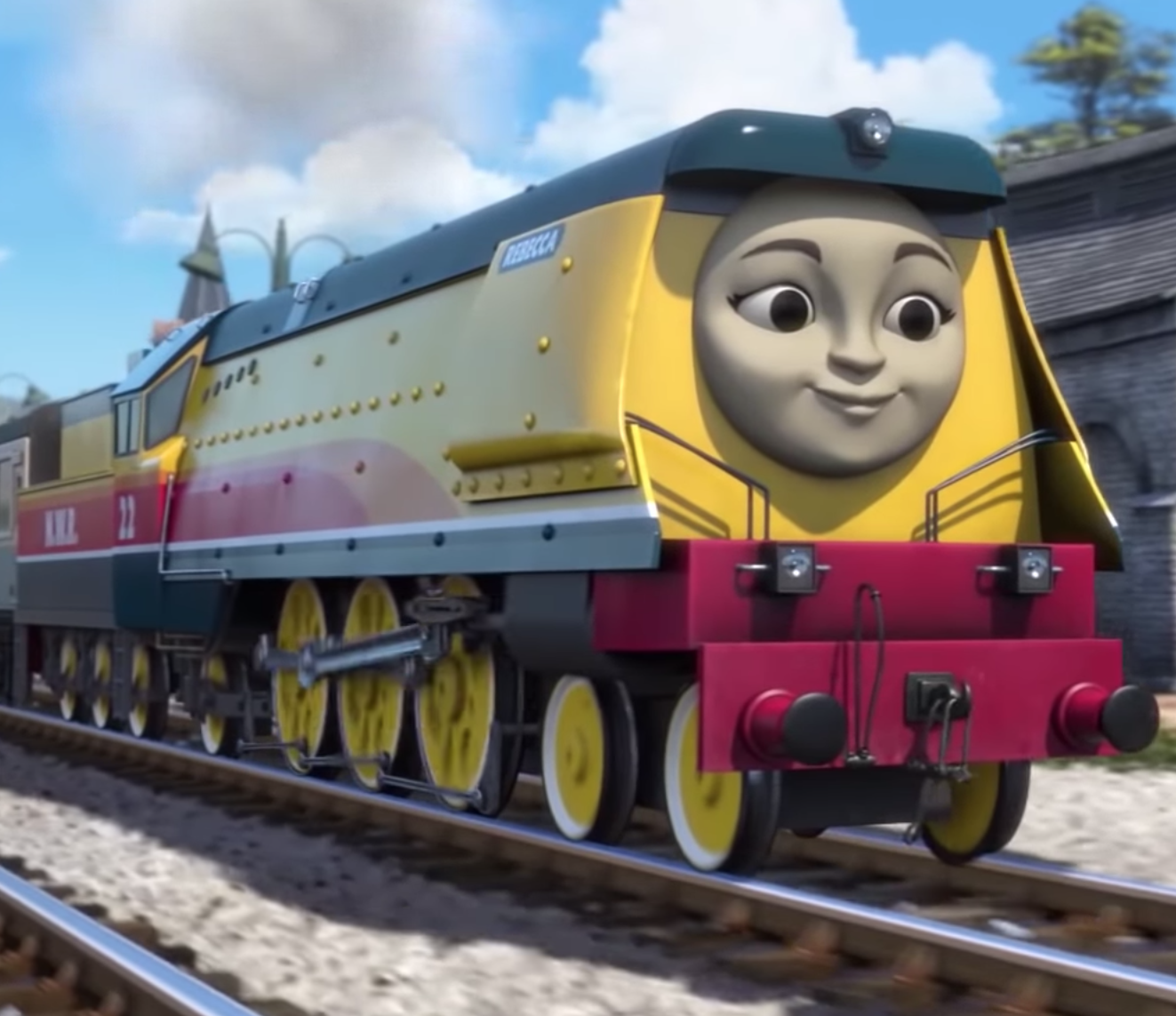 rebecca trackmaster train