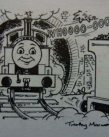 black and white thomas the tank engine