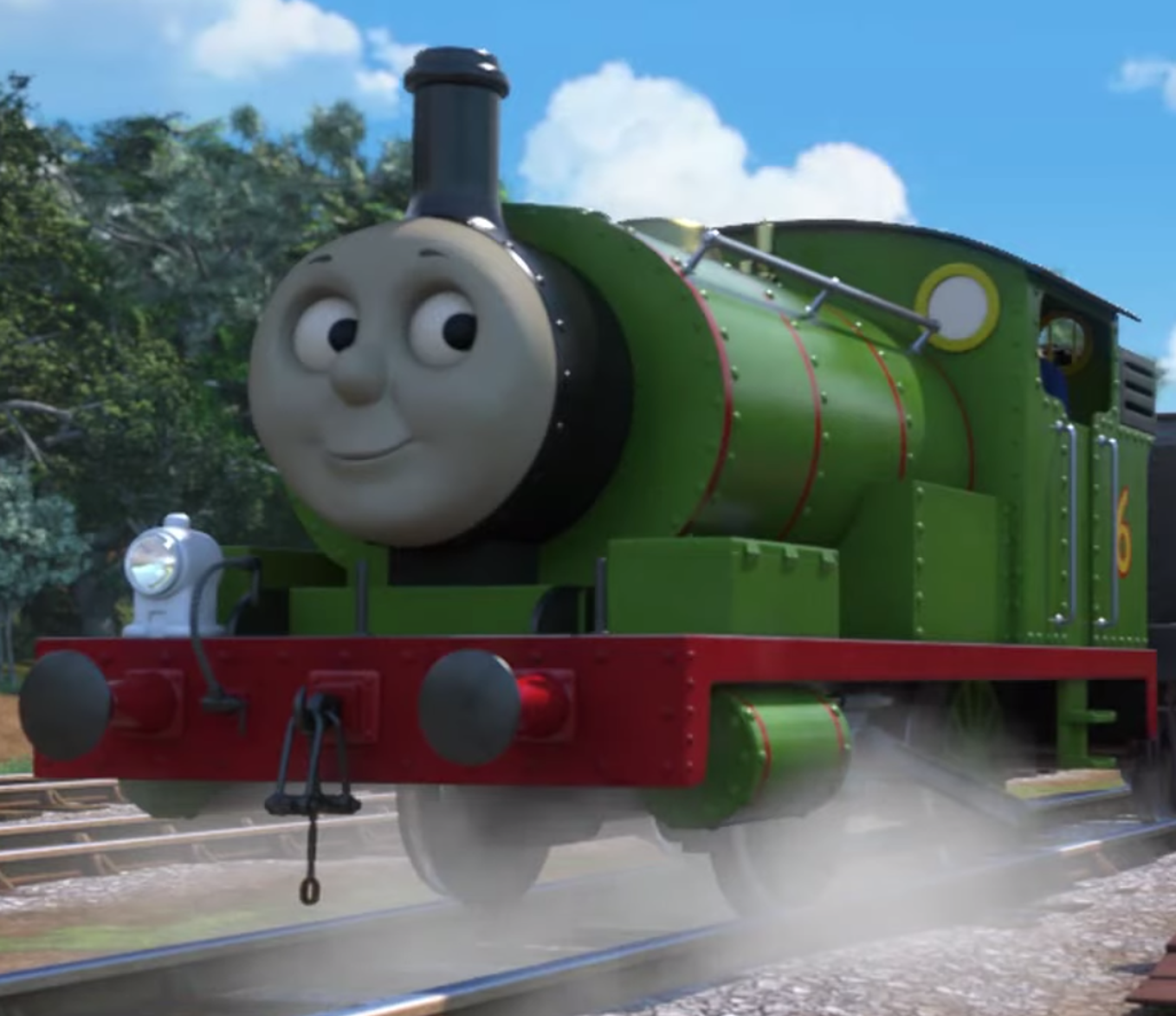 green train in thomas the tank engine