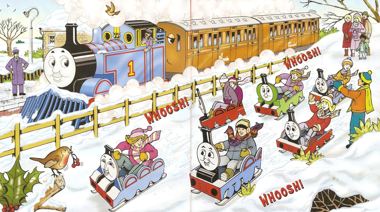 thomas ride on train slide