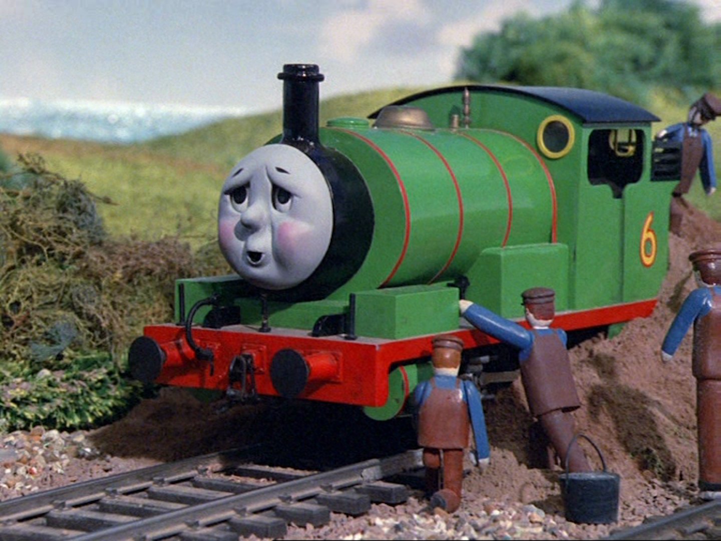 green train off thomas the tank engine