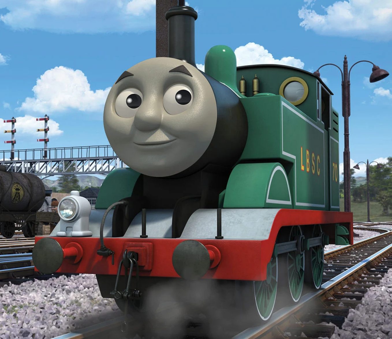 name of green train in thomas the tank engine