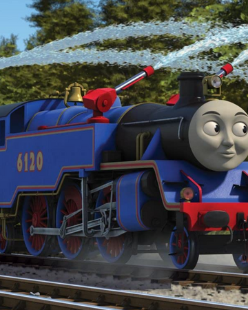 dark blue thomas train