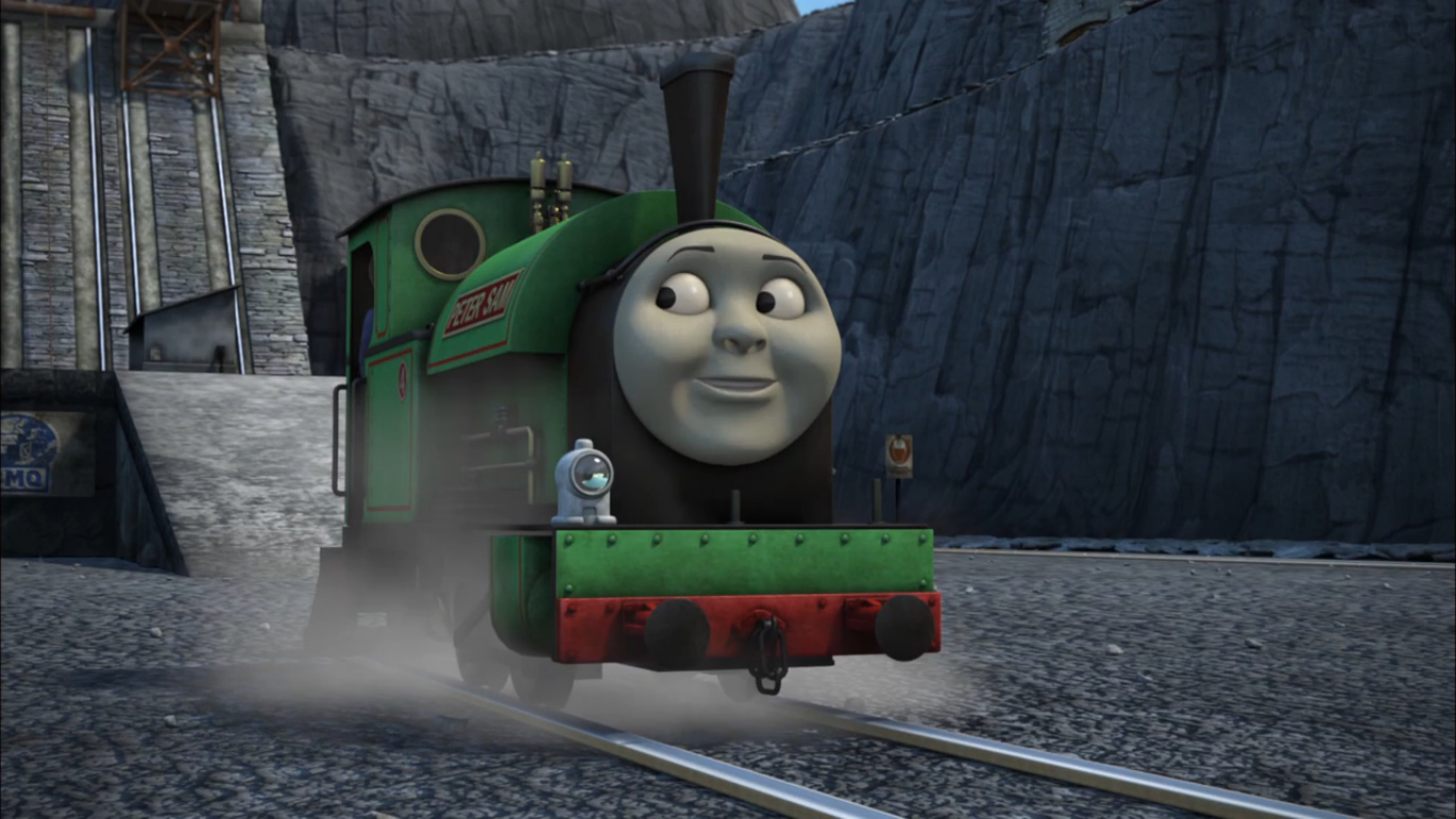 Паровозик томас рисунок страшный