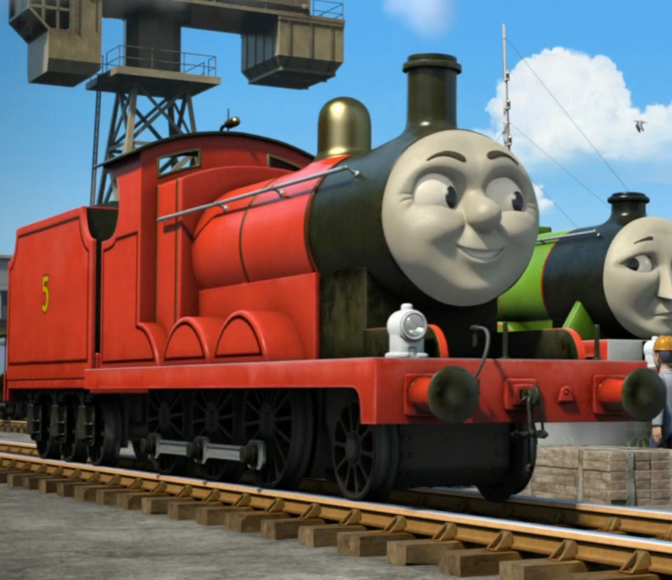 thomas the tank engine james