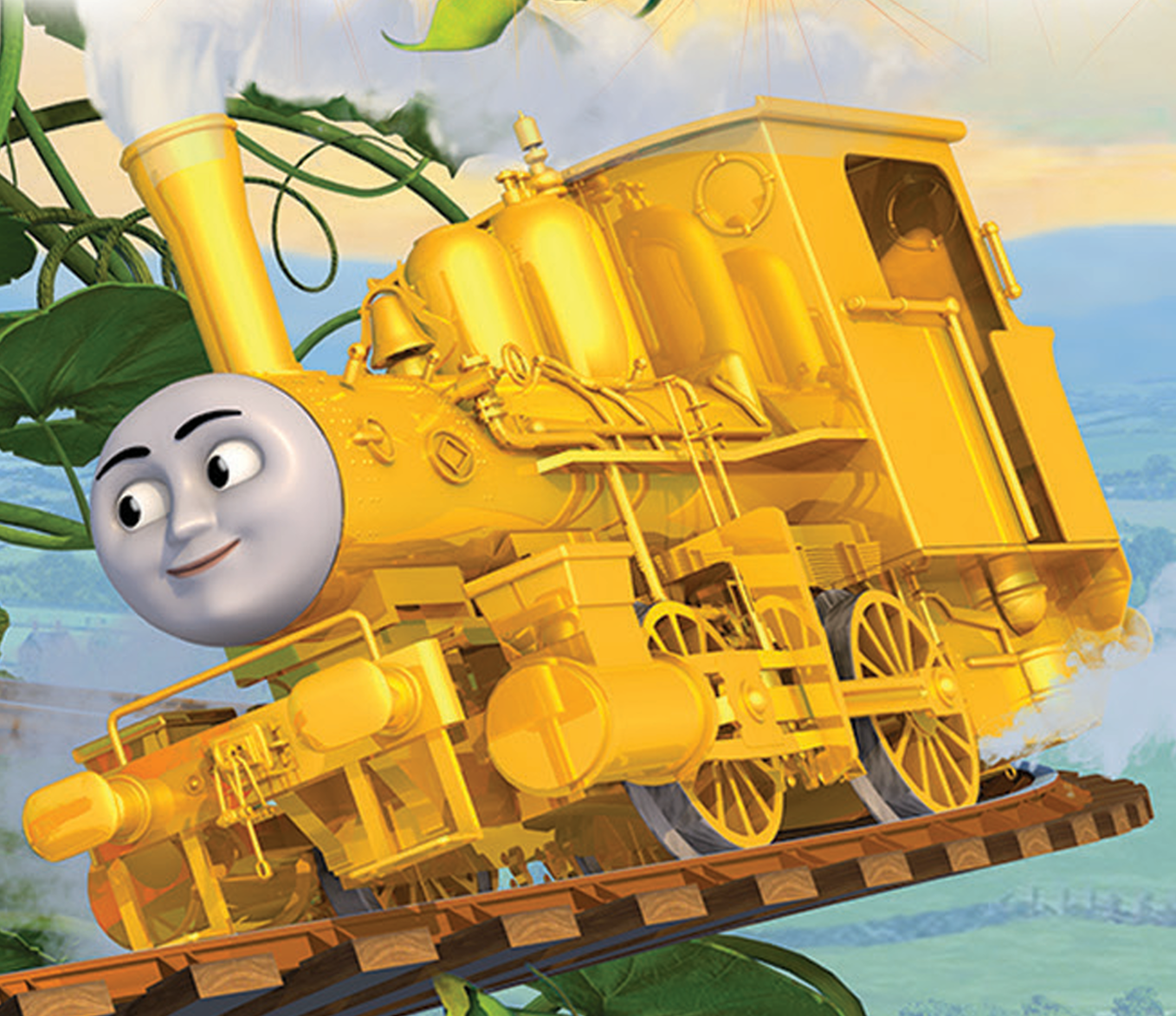 gold thomas the tank engine