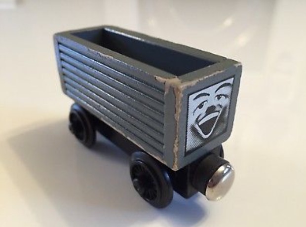 thomas wooden railway white face troublesome truck