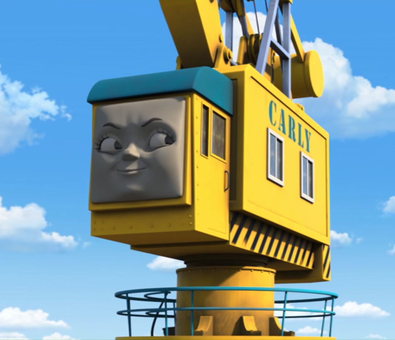 thomas and friends new crane on the dock