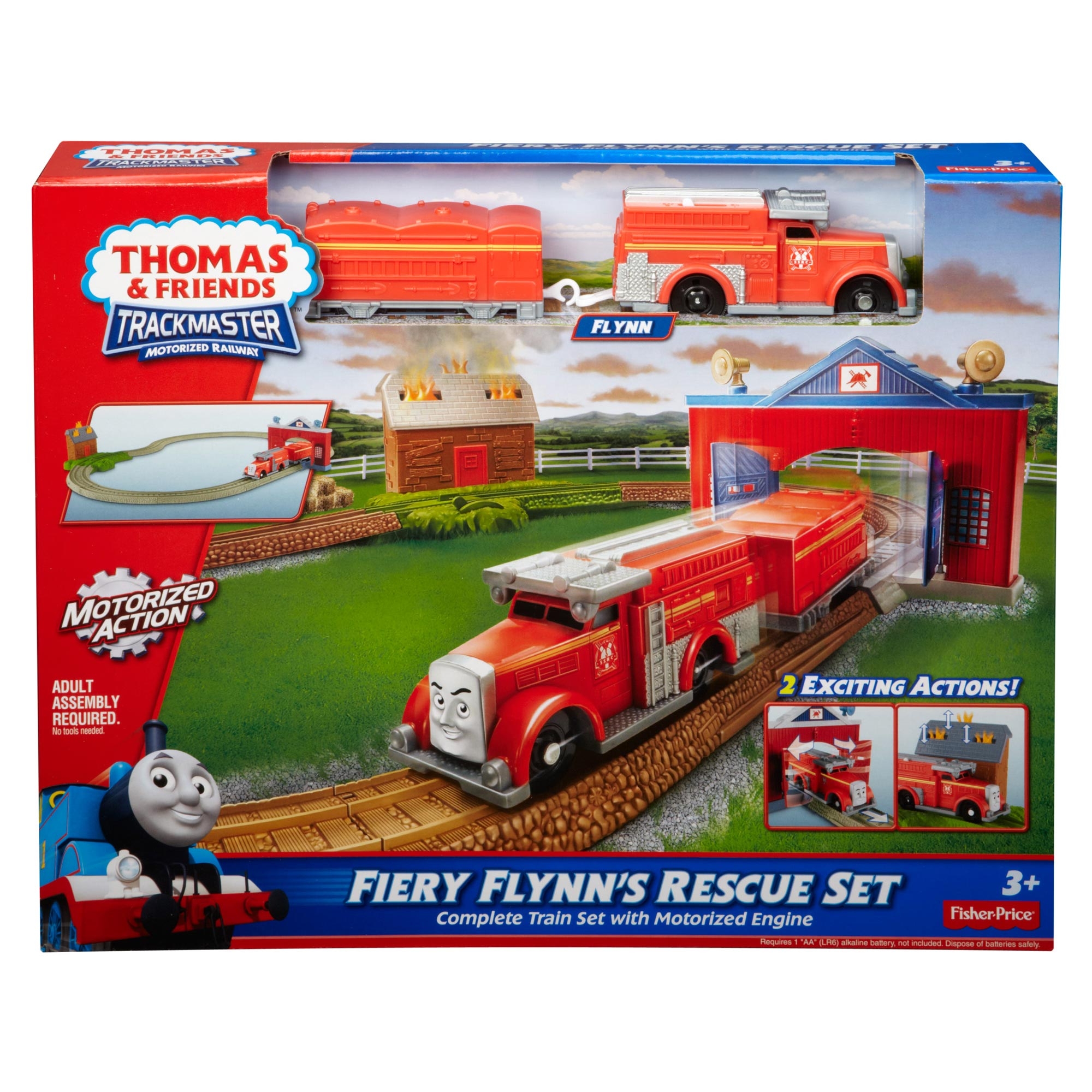 trackmaster fiery rescue set