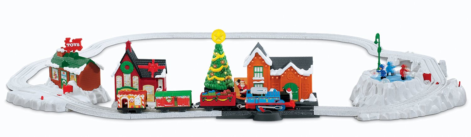 thomas the train christmas train set