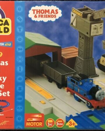 thomas and cranky train set