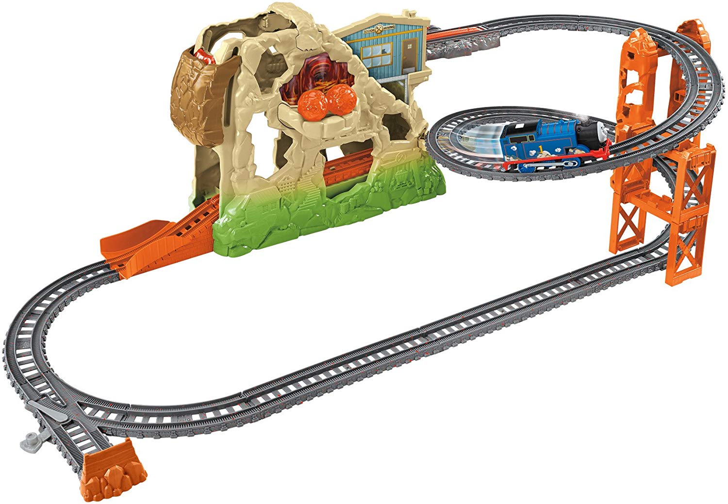 thomas the train sodor mining set