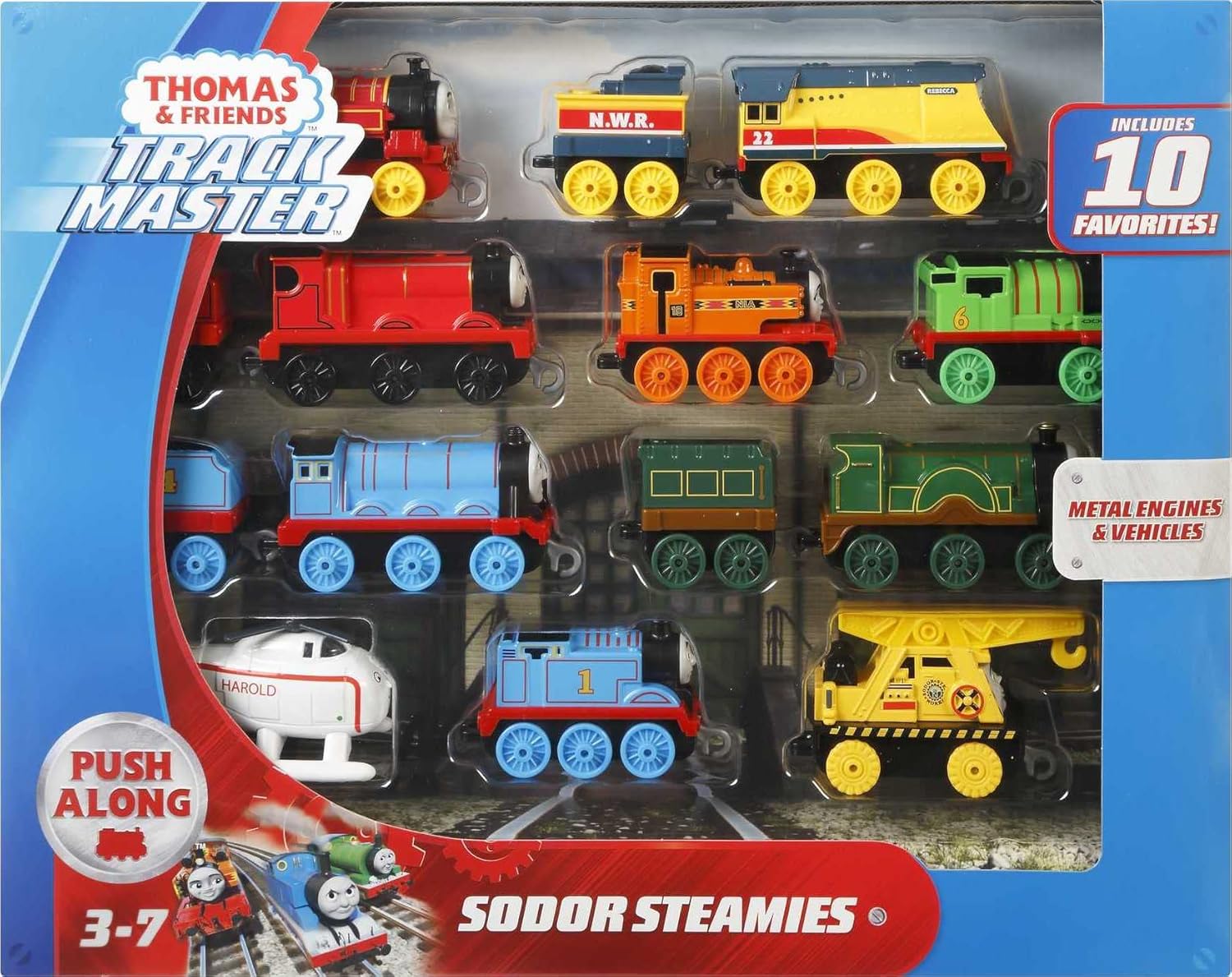 thomas and friends trackmaster push along sodor steamies multipack