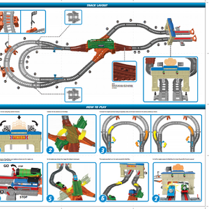 thomas the train race track instructions