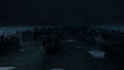 George Washington's army crossing the Delaware River in-universe