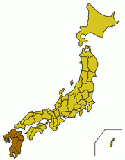 Kyushu map small