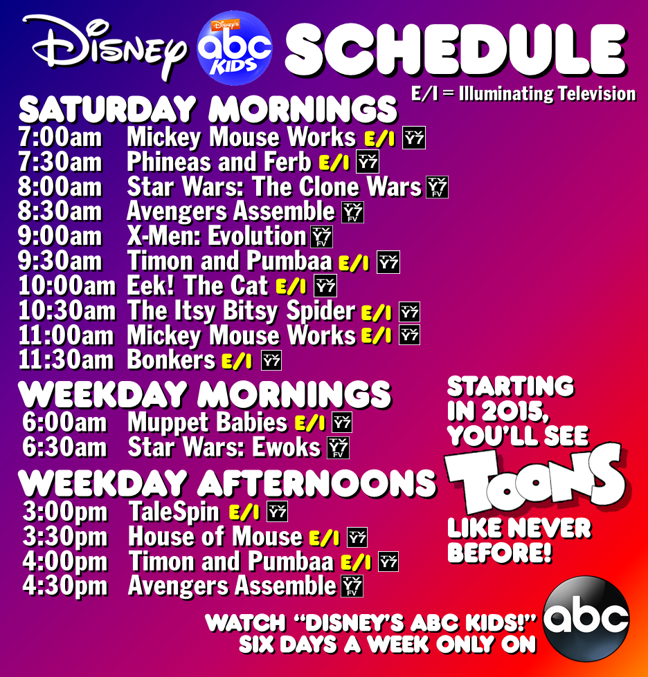 Image ABC Kids rebrand schedule.png TV Database Wiki FANDOM