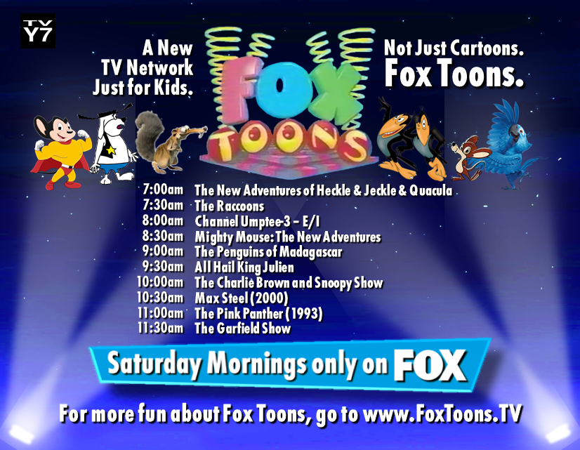 Image Fox Toons TV schedule.png TV Database Wiki FANDOM powered