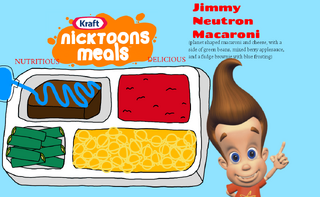 neutron jimmy macaroni cheese nicktoons meals kraft