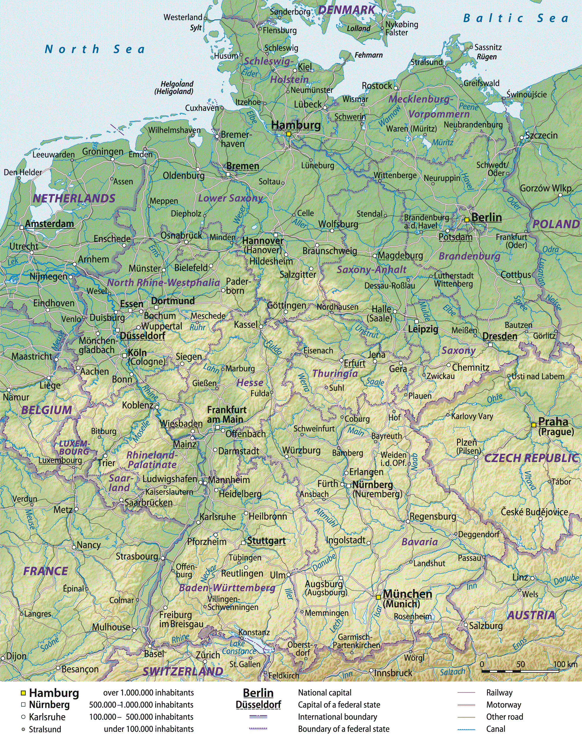 map of germany
