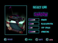 Twisted Metal - Small Brawl - Shadow carsel