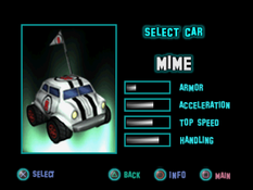 Twisted Metal - Small Brawl - Mime carsel