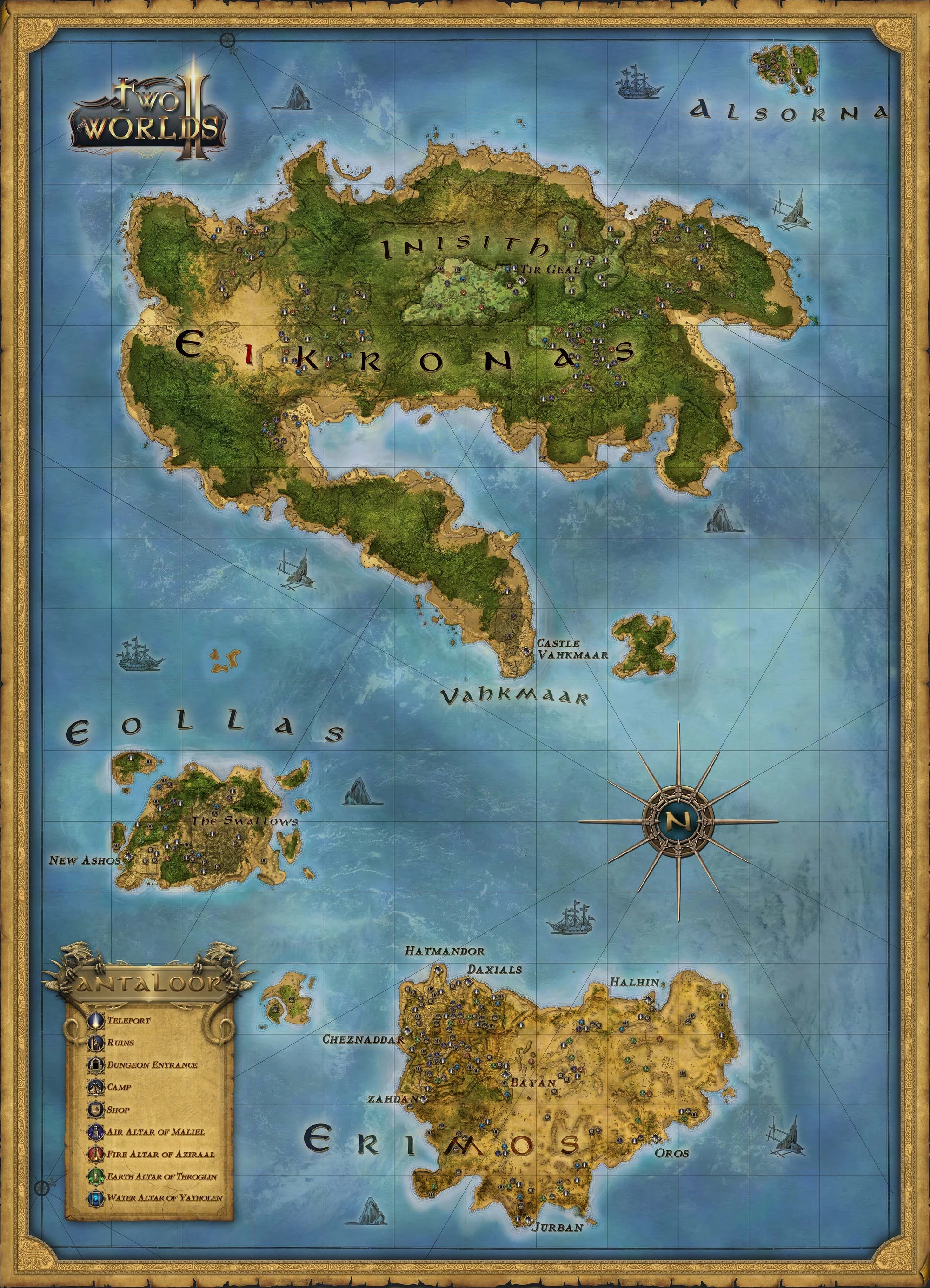 Two Worlds II: Map | Two Worlds Wiki | FANDOM powered by Wikia