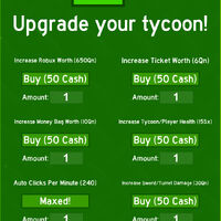 Upgrades Tycoon Simulator Roblox Wiki Fandom - roblox tycoon simulator money hack
