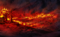 Hideout burning