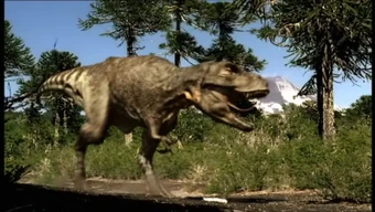 walking dinosaur t rex