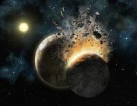 Planetary Earth collision