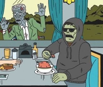 Randall and mindless zombie