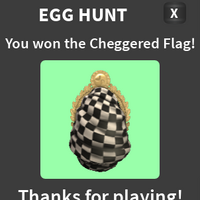 Cheggered Flag Egg Ultimate Driving Roblox Wikia Fandom