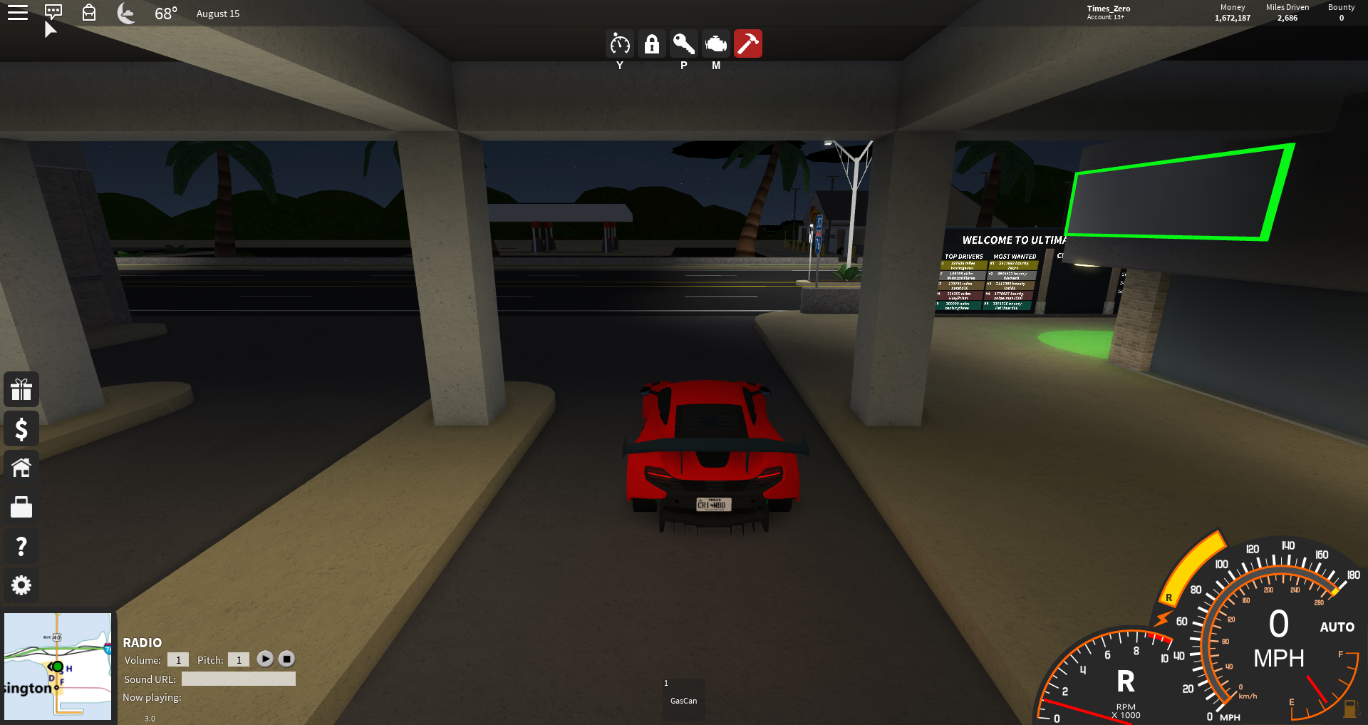 Vehicle Gui Ultimate Driving Roblox Wikia Fandom - roblox ultimate driving script 2020