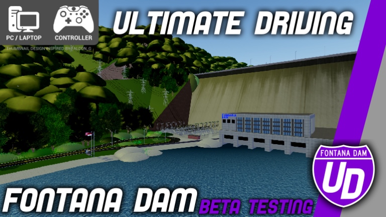 Ud Fontana Dam Ultimate Driving Roblox Wikia Fandom - how to zoom out in roblox on laptop