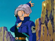 Trunks Deflects an Attack