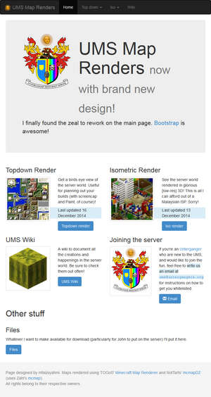 UMS renders new homepage