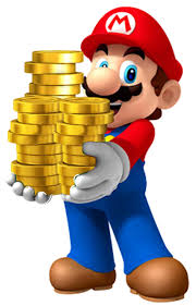Mario with Coins