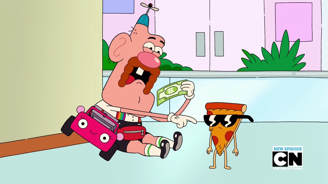 Image Uncle Grandpa Belly Bag And Pizza Steve In Hundred Dollar Gus 032 Png Uncle Grandpa