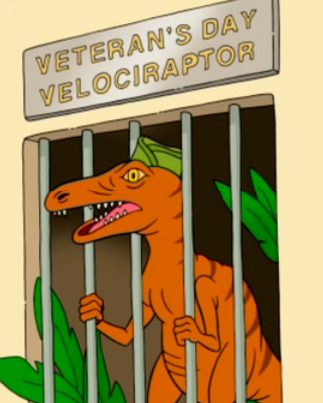 Download Image - Veterans day velociraptor.png | Uncle Grandpa Wiki ...