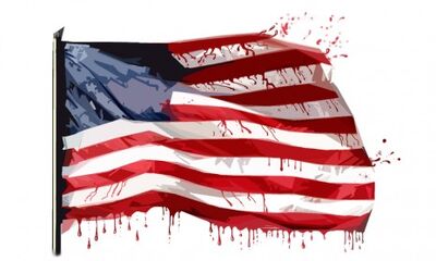 Bloody-american-flag